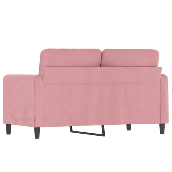 vidaXL 2-personers sofa 120 cm fløjl lyserød
