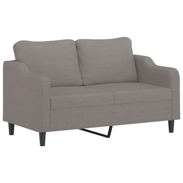 vidaXL sofasæt 2 dele med hynder stof gråbrun