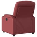 Miniatyrbild 5 av 11: vidaXL Elektrisk reclinerfåtölj vinröd konstläder