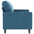 Miniatyrbillede 3 af 8: vidaXL 2-personers sofa 120 cm fløjl blå