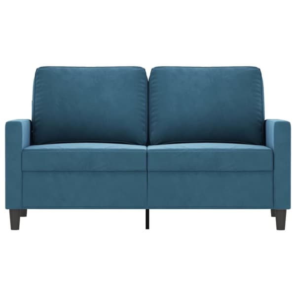 vidaXL 2-personers sofa 120 cm fløjl blå