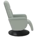 Miniatyrbild 3 av 9: vidaXL Reclinerfåtölj med fotstöd ljusgrå sammet