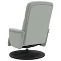 Miniatyrbild 4 av 9: vidaXL Reclinerfåtölj med fotstöd ljusgrå sammet