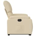 Miniatyrbild 10 av 11: vidaXL Elektrisk reclinerfåtölj med uppresningshjälp gräddvit tyg