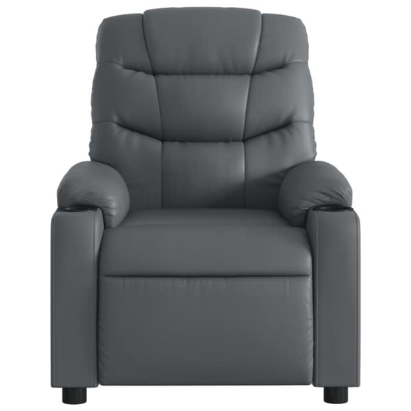 vidaXL Massagefåtölj grå konstläder