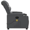 Miniatyrbild 8 av 11: vidaXL Massagefåtölj grå konstläder