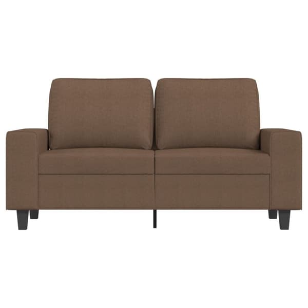 vidaXL 2-sitssoffa brun 120 cm tyg