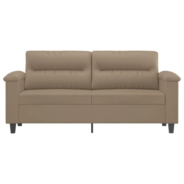vidaXL 2-personers sofa 140 cm kunstlæder cappuccino