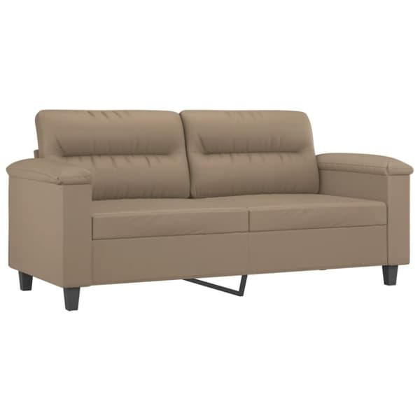 vidaXL 2-personers sofa 140 cm kunstlæder cappuccino