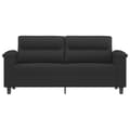 Miniatyrbillede 2 af 8: vidaXL 2-personers sofa 140 cm mikrofiberstof sort