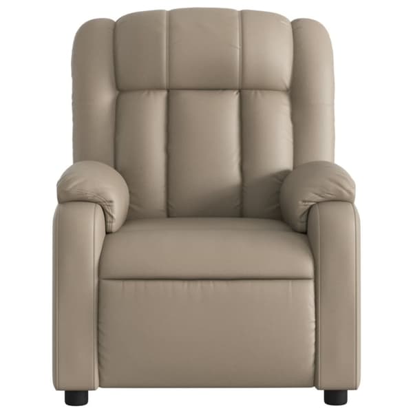 vidaXL Reclinerfåtölj cappuccino konstläder