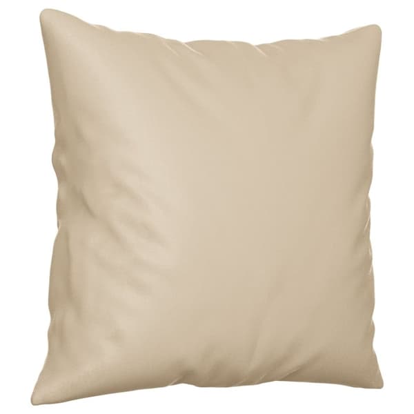 vidaXL 2-personers sofa med puder 120 cm mikrofiberstof cremefarvet