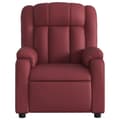 Miniatyrbild 5 av 11: vidaXL Reclinerfåtölj vinröd konstläder