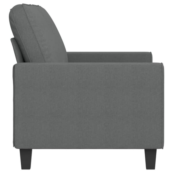 vidaXL Soffa 2-sits mörkgrå 140 cm tyg
