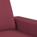 Miniatyrbillede 5 af 9: vidaXL sofasæt 3 dele stof vinrød