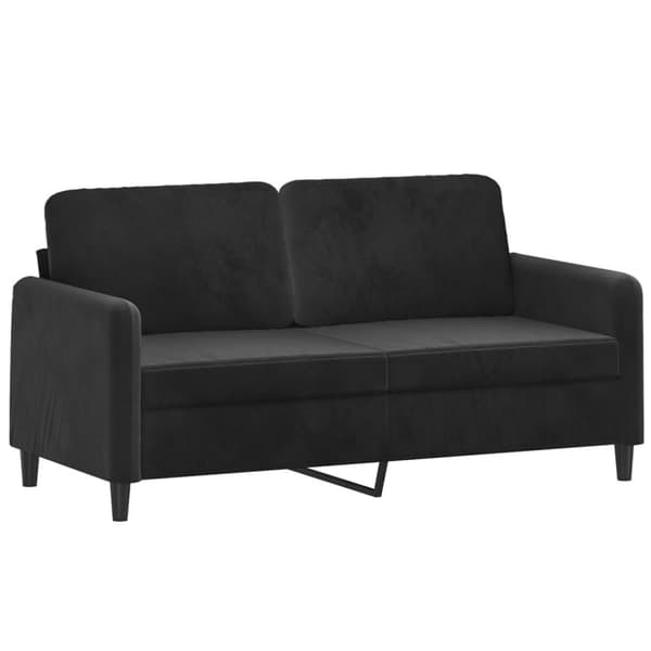 vidaXL sofasæt 2 dele velour sort
