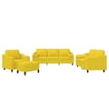 Miniatyrbillede 1 af 11: vidaXL sofasæt 4 dele med puder stof lysegul