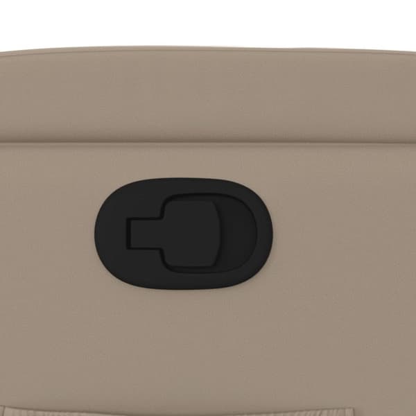 vidaXL Reclinerfåtölj med uppresningshjälp cappuccino konstläder