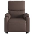 Miniatyrbild 7 av 11: vidaXL Reclinerfåtölj med uppresningshjälp brun konstläder