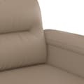 Miniatyrbillede 5 af 7: vidaXL sofasæt 2 dele med hynder kunstlæder cappuccinofarvet