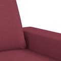 Miniatyrbillede 6 af 10: vidaXL sofasæt 4 dele stof vinrød
