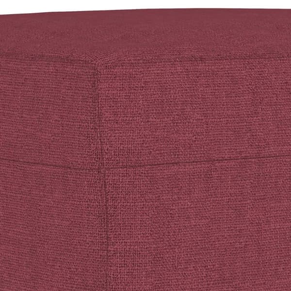 vidaXL sofasæt 4 dele stof vinrød