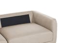 Miniatyrbillede 8 af 11: Sofa Beige Polyester 3 Personers Tyk Polstret Dyb Blød Stofsofa med Fodskammel til Stuen Moderne Inspiration Stue Møbel Moderne