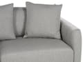 Miniatyrbillede 7 af 11: Sofa Grå Polyester 3 Personers Tyk Polstret Dyb Blød Stofsofa med Fodskammel til Stuen Moderne Inspiration Stue Møbel Moderne