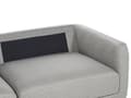 Miniatyrbillede 8 af 11: Sofa Grå Polyester 3 Personers Tyk Polstret Dyb Blød Stofsofa med Fodskammel til Stuen Moderne Inspiration Stue Møbel Moderne