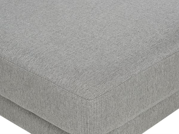 Sofa Grå Polyester 3 Personers Tyk Polstret Dyb Blød Stofsofa med Fodskammel til Stuen Moderne Inspiration Stue Møbel Moderne