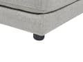 Miniatyrbillede 11 af 11: Sofa Grå Polyester 3 Personers Tyk Polstret Dyb Blød Stofsofa med Fodskammel til Stuen Moderne Inspiration Stue Møbel Moderne