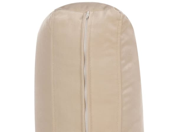 Soffa Beige Sammetstyg Svarta Soffben 3-sits Dynor Modern Retro-Stil Vardagsrum
