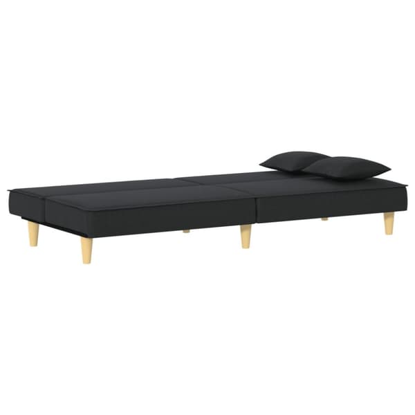 Bäddsoffa svart tyg