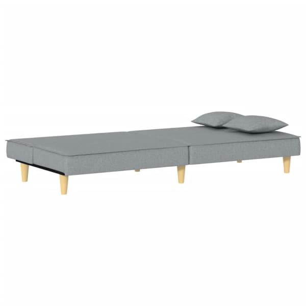 sovesofa stof lysegrå