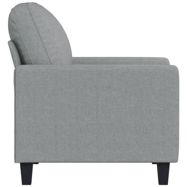 Nojatuoli, vaaleanharmaa, 60 cm, verhoiltu kankaalla