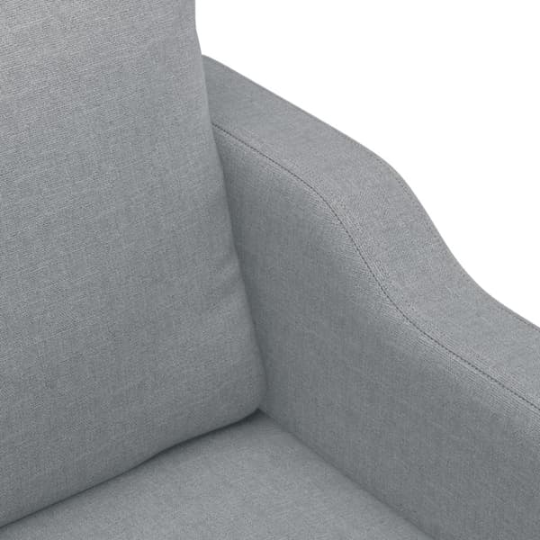 2-personers sofa 140 cm stof lysegrå