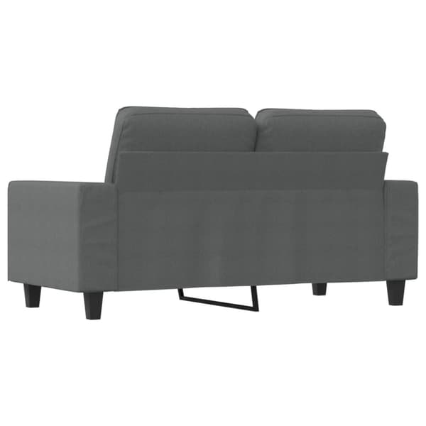 Soffa 2-sits mörkgrå 120 cm tyg