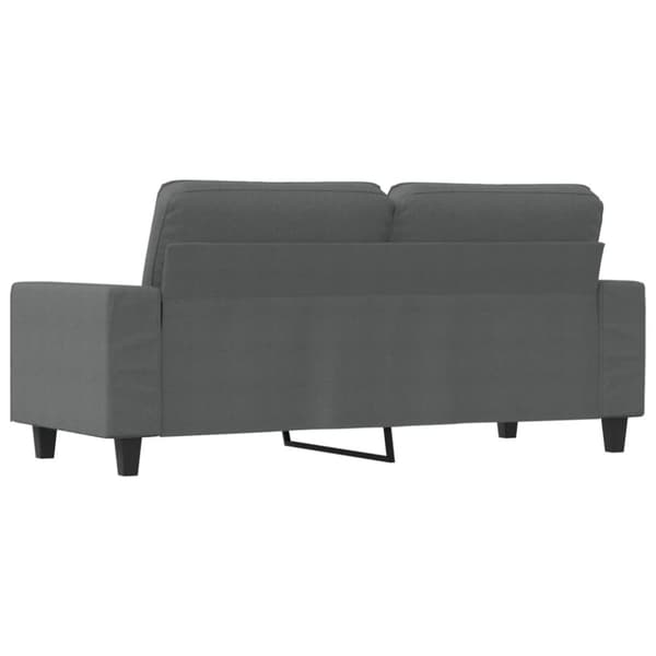 Soffa 2-sits mörkgrå 140 cm tyg