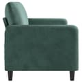 Miniatyrbillede 4 af 8: 3-personers sofa 180 cm fløjl mørkegrøn