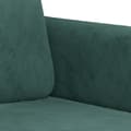 Miniatyrbillede 6 af 8: 3-personers sofa 180 cm fløjl mørkegrøn