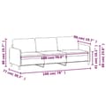 Miniatyrbillede 8 af 8: 3-personers sofa 180 cm fløjl mørkegrøn