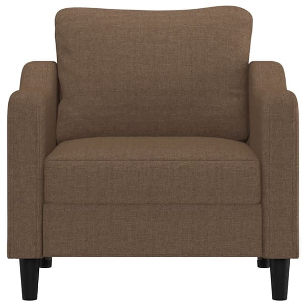 Nojatuoli, ruskea, 60 cm, verhoiltu kankaalla