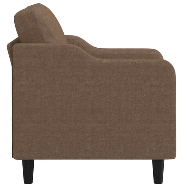 Nojatuoli, ruskea, 60 cm, verhoiltu kankaalla