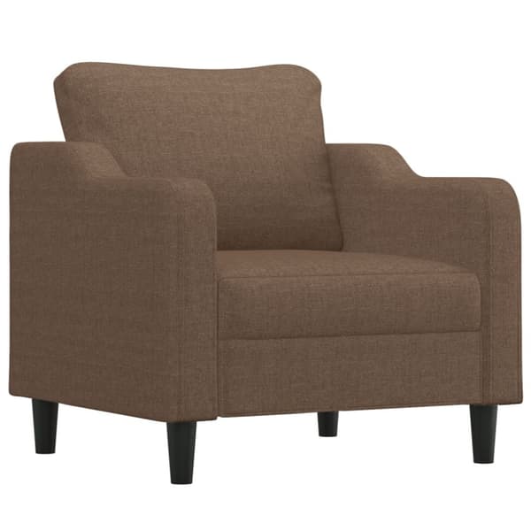 Nojatuoli, ruskea, 60 cm, verhoiltu kankaalla