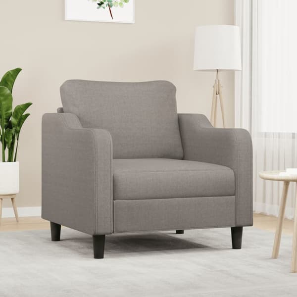 Nojatuoli, taupe, 60 cm, verhoiltu kankaalla