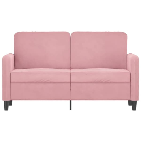 Soffa 2-sits rosa 120 cm sammet