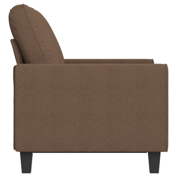 2-sitssoffa brun 120 cm tyg