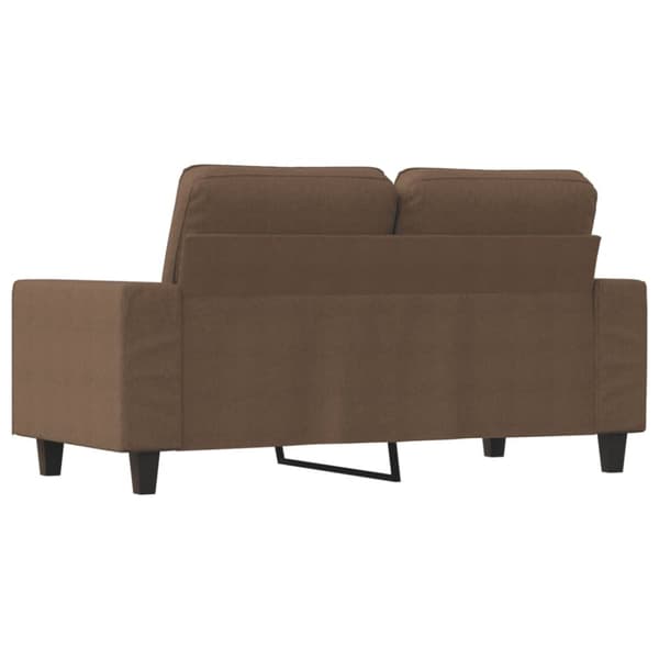 2-sitssoffa brun 120 cm tyg