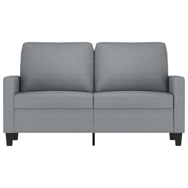 2-sitssoffa ljusgrå 120 cm tyg