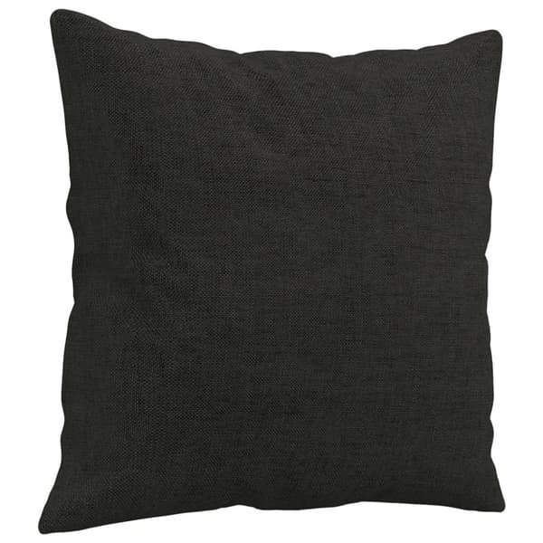 3-sits soffa med prydnadskuddar svart 180 cm tyg